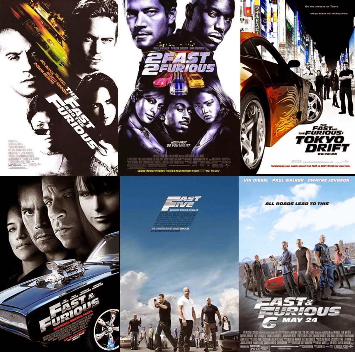 fast and furious movies in order